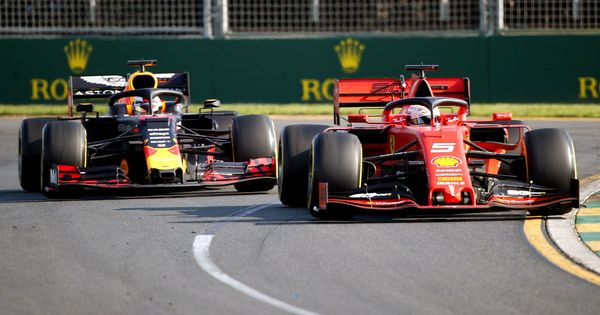 Foto: Incluso Red Bull y Verstappen superaban en la meta a Ferrari, los grandes favoritos de la pretemporada. (EFE)