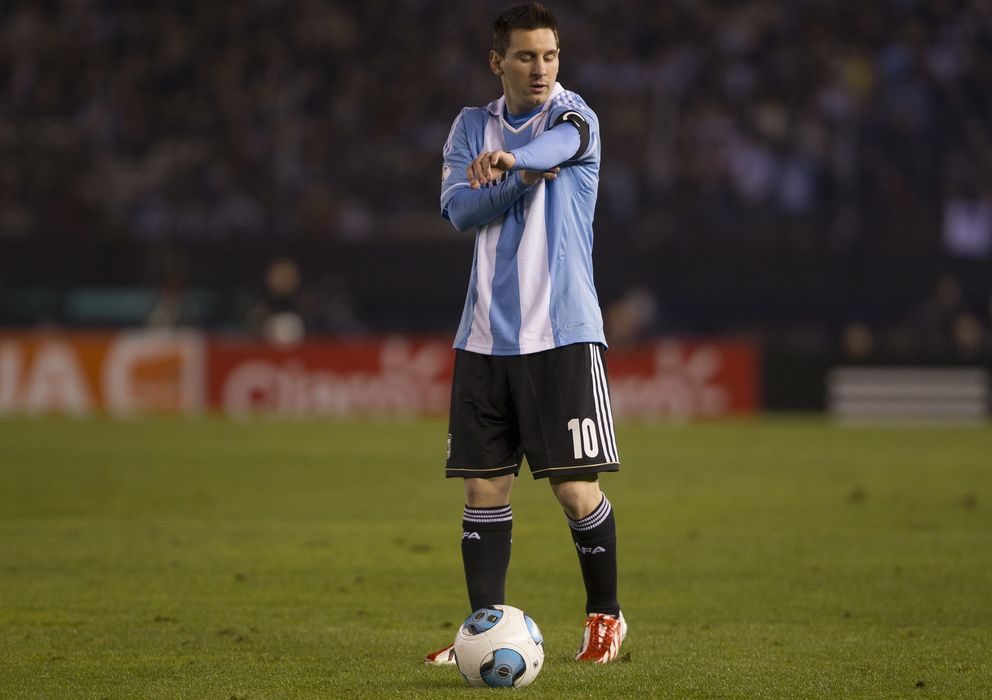 Foto: El argentino Leo Messi, en un partido con su selección (Efe).