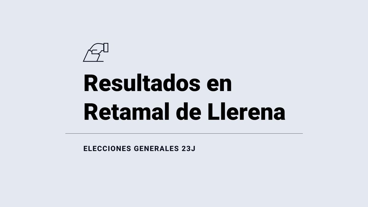 Resultados, votos y escaños en directo en Retamal de Llerena de las elecciones del 23 de julio: escrutinio y ganador