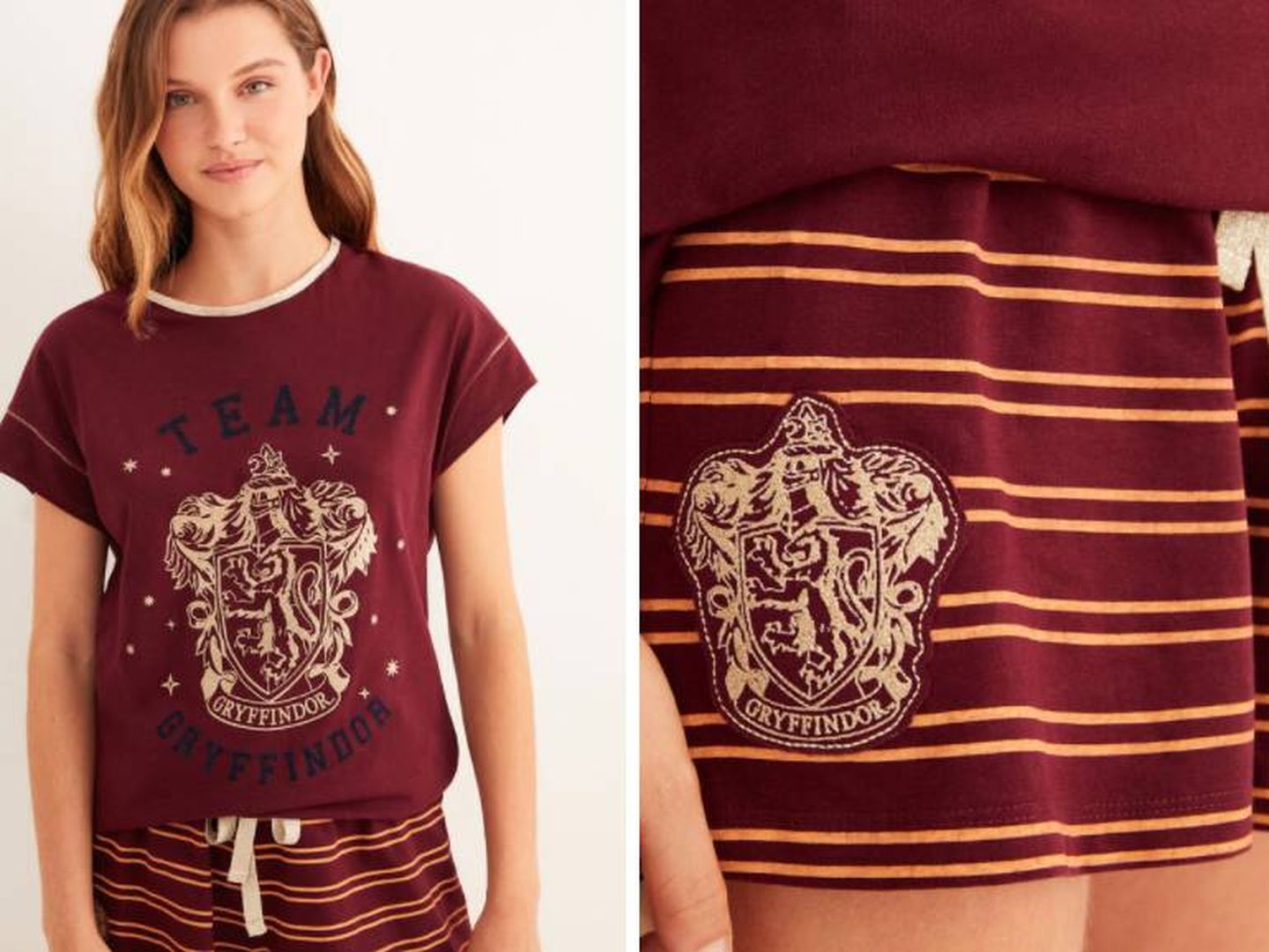 Pijamas largos de Harry Potter de Women'secret. (Cortesía)