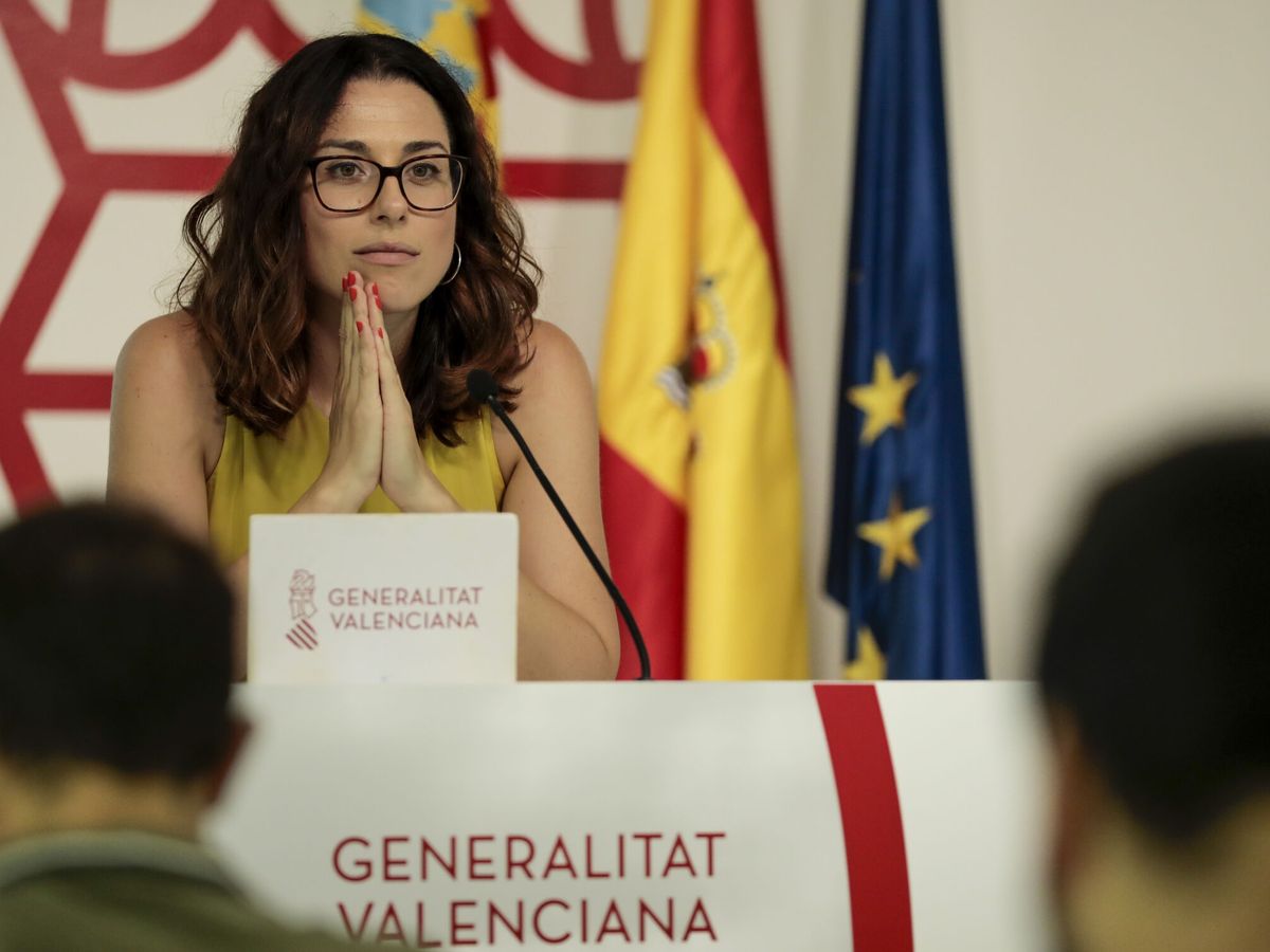Foto: Aitana Mas, vicepresidenta y portavoz de la Generalitat valenciana. (EFE/Ana Escobar))