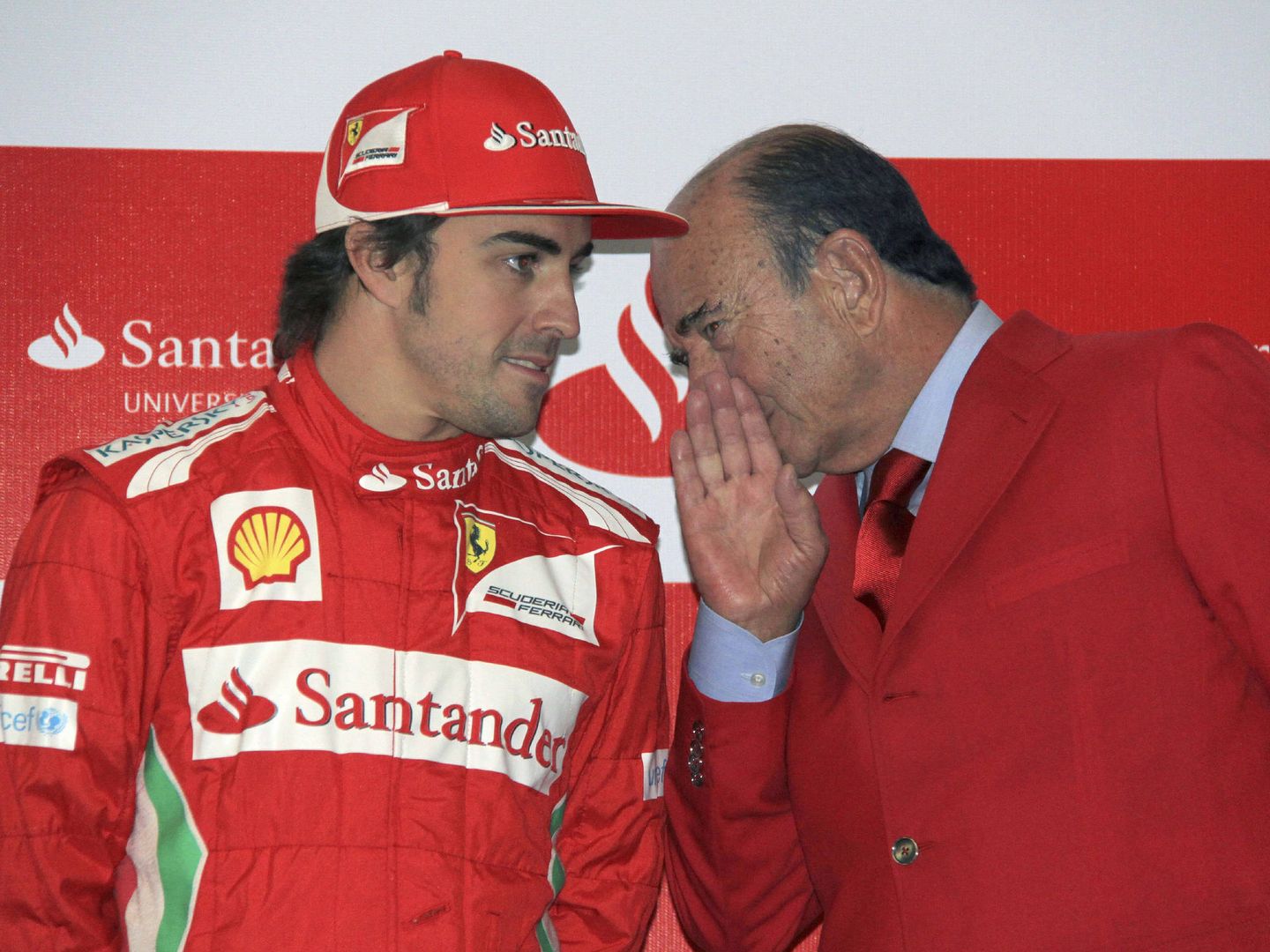Emilio Botín sentía una admiración personal por Fernando Alonso. (EFE)