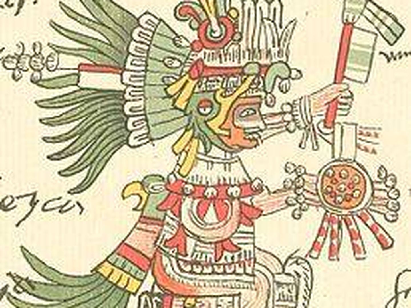 Huitzilopochtli, dios de la guerra.