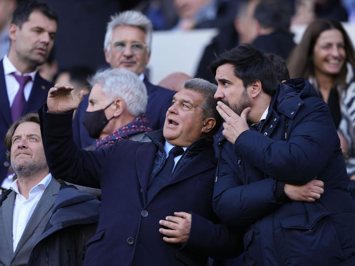Foto: El presidente azulgrana, durante el último encuentro contra el Valencia. (EFE/Alejandro García)