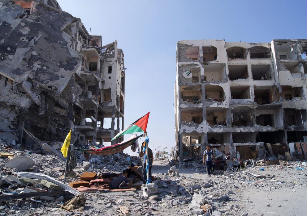 Foto: Apartamentos destruidos en la Franja de Gaza (Efe)
