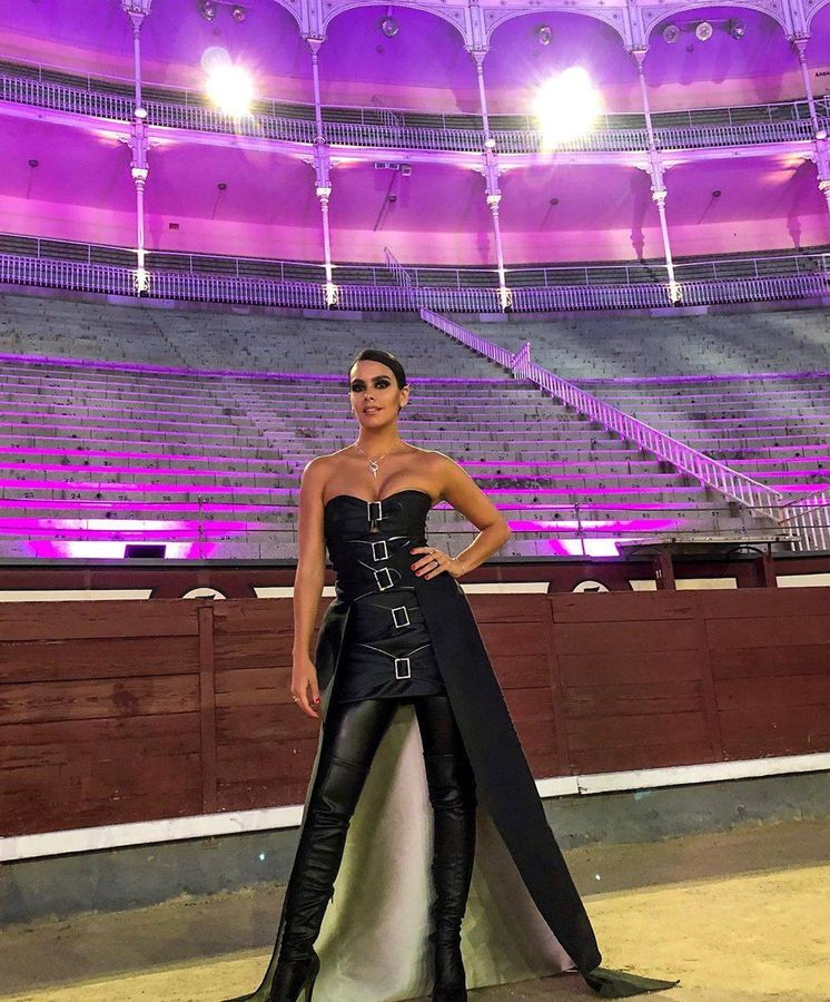 Foto: Cristina Pedroche con su outfit de mujer dominatrix (Instagram)