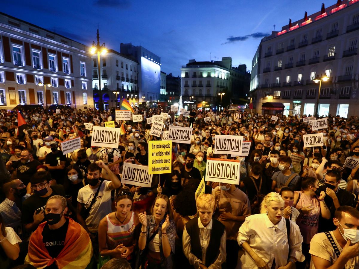 Foto: Imagen de la manifestación de este miércoles. (Reuters)