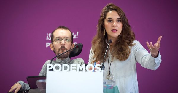 Foto: El secretario de Organización y Programa de Podemos, Pablo Echenique, y la coportavoz del Consejo de Coordinación y diputada en el Congreso Noelia Vera. (EFE)