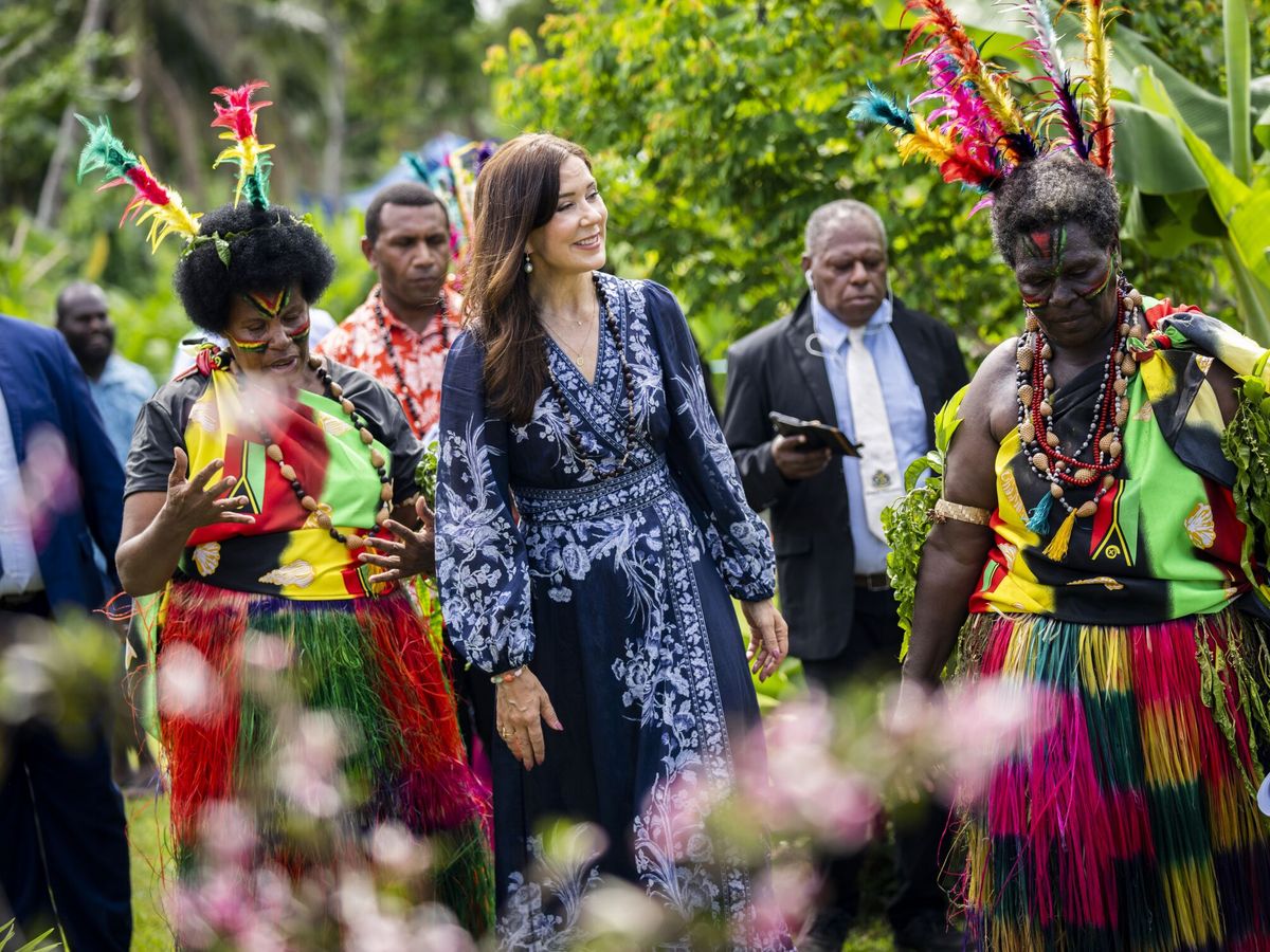 Foto: La princesa Mary visita Vanuatu. (EFE/Marie Odgaard)