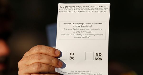 Foto: Papeleta de votación en el referéndum de este domingo. (Reuters)