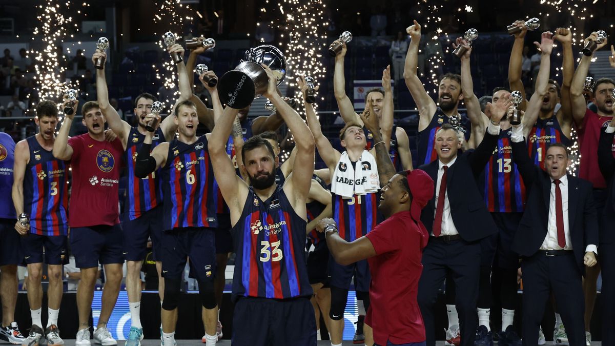 El Barça aplasta al Real Madrid en la final para convertirse en el campeón de la Liga ACB (82-93)