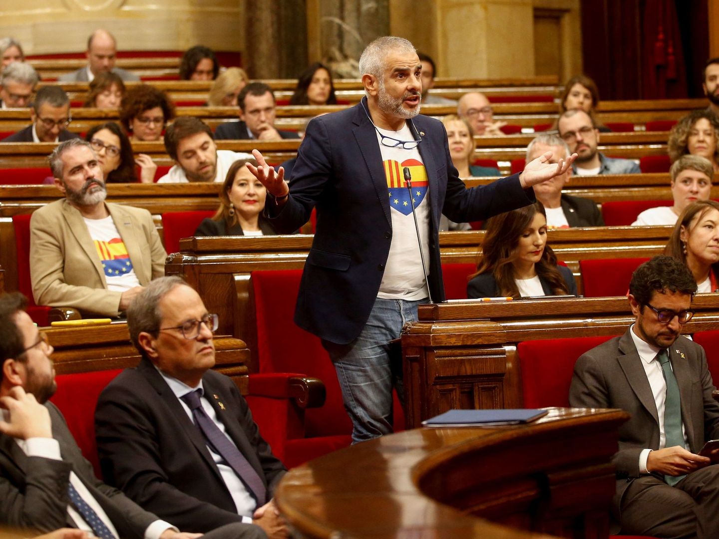 Carlos Carrizosa, en el Parlament. (EFE)