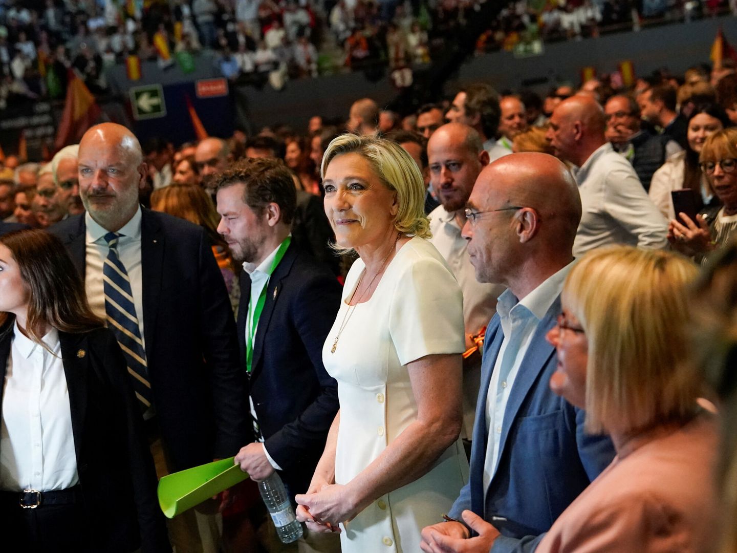 Marine Le Pen asiste y participa en el evento de Vox, VIVA24. (Reuters/Ana Beltran)