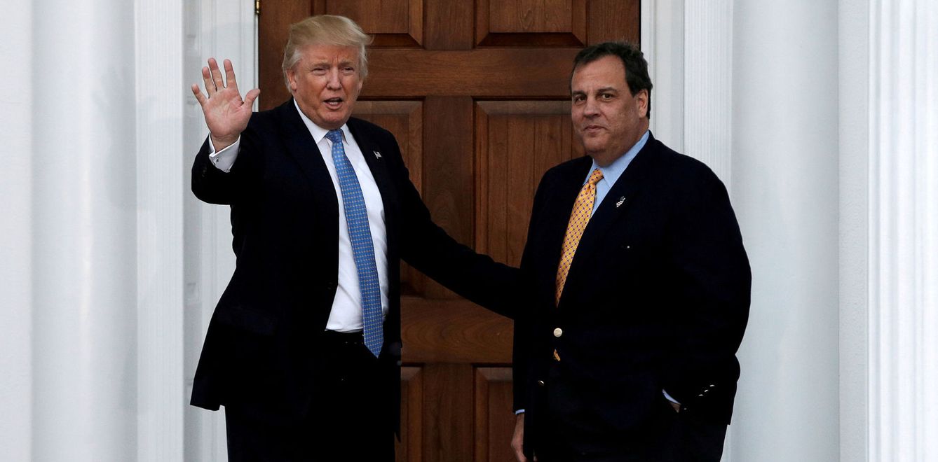 Trump con el Gobernador de Nueva Jersey, Chris Christie (Reuters)