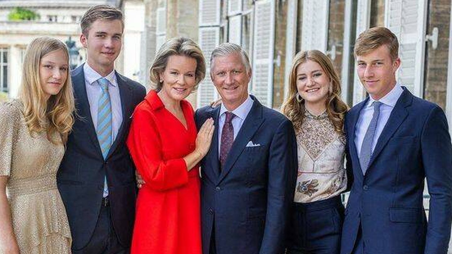  Felicitación de Navidad de la familia real belga en 2023. (Instagram/@belgianroyalpalace)