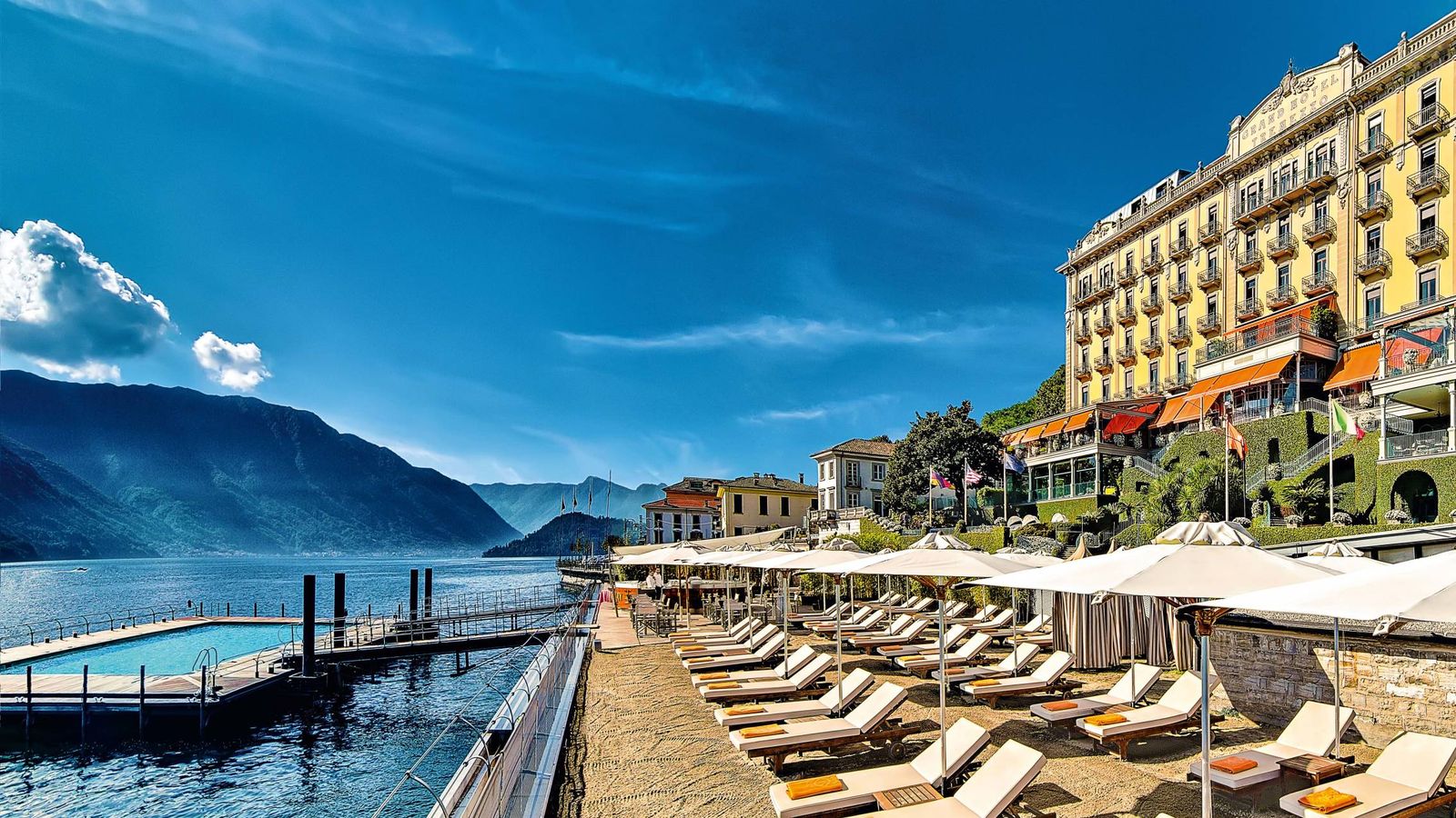 Foto: Un hotel con piscina y acceso al lago. Así es la terraza exterior del Grand Hotel Tremezzo. (Cortesía)