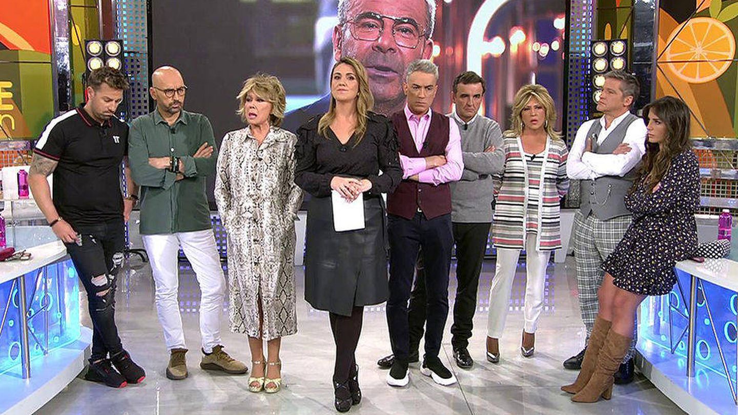 Varios rostros de 'Sálvame'. (Mediaset España)