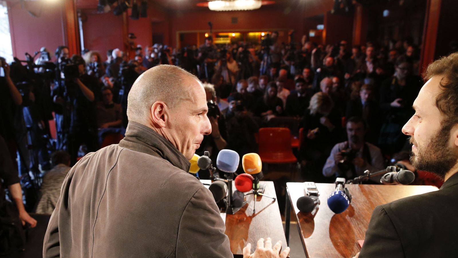 Foto: Yanis Varufakis durante una rueda de prensa en Berlín para presentar el movimiento DiEM 25 (Reuters).