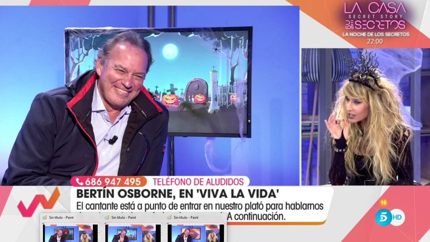 Emma García contestando a Bertín. (Telecinco).
