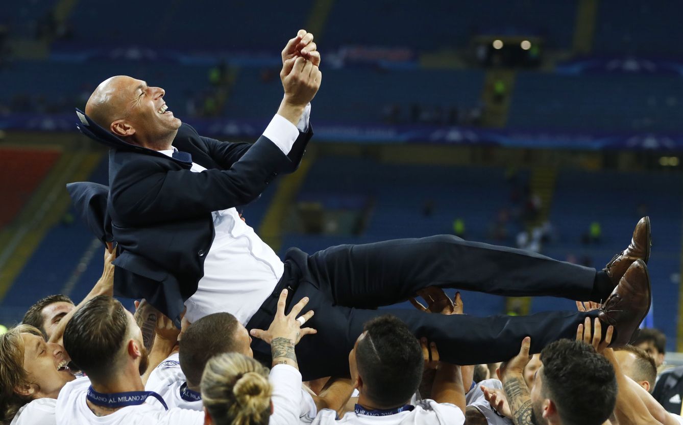 Zidane no pudo tener mejor estreno como entrenador del Real Madrid al ganar la Undécima. (Reuters)
