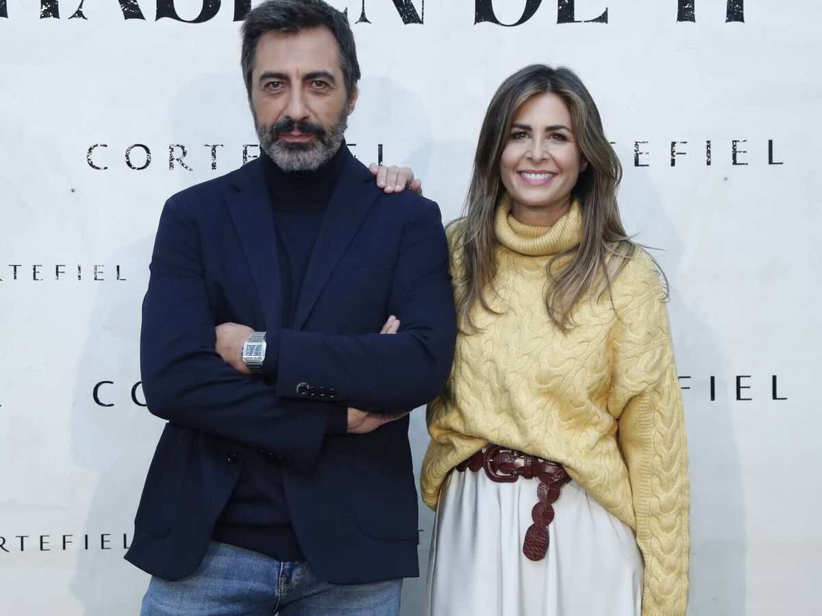 Foto: Juan del Val y Nuria Roca, en una campaña de moda para Cortefiel. (Gtres)