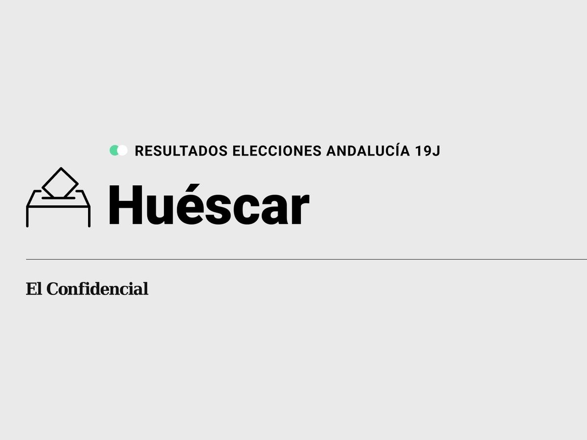 Foto: Resultados en Huéscar, Granada, de las elecciones de Andalucía 2022 este 19-J (C.C./Diseño EC)