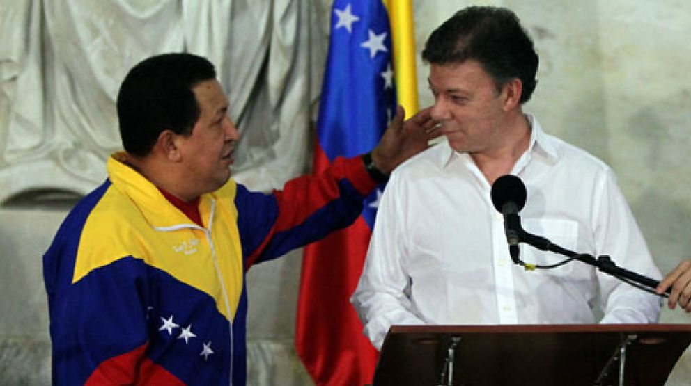 Foto: Santos y Chávez restablecen las relaciones diplomáticas entre Venezuela y Colombia