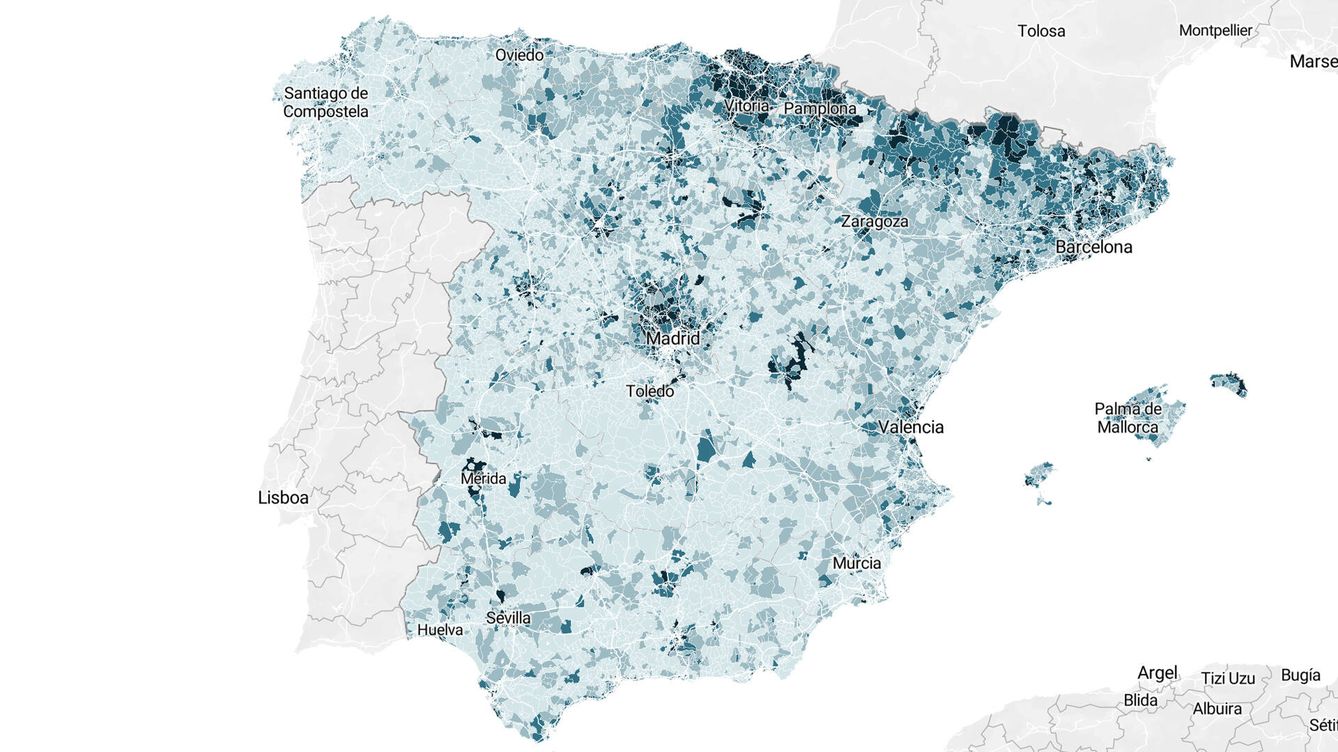¿Tu vecino trabaja o está en el paro? El mapa de la ocupación en España, calle a calle