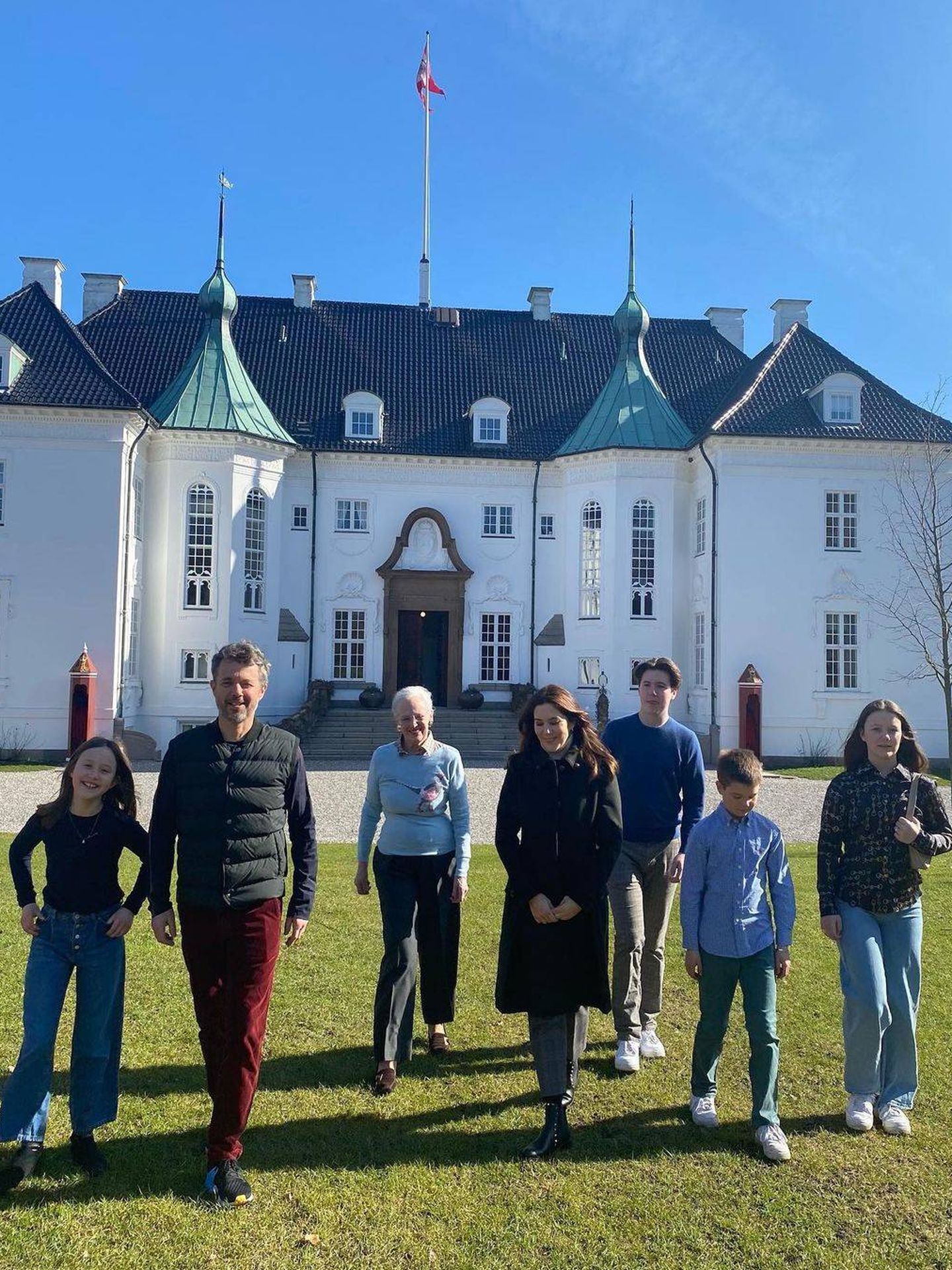 La familia real danesa se ha reunido en Marselisborg. (Casa Real danesa)