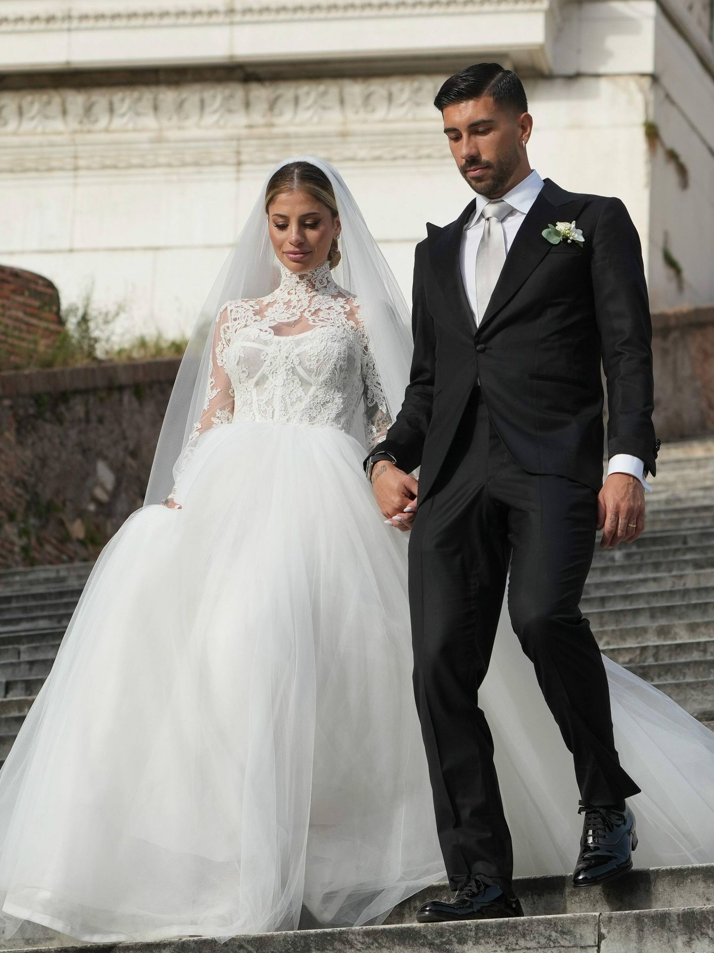 La boda de Chiara Nasti, la influencer italiana que ha dado el 'sí, quiero' al futbolista Mattia Zaccagni. (Cordon Press)