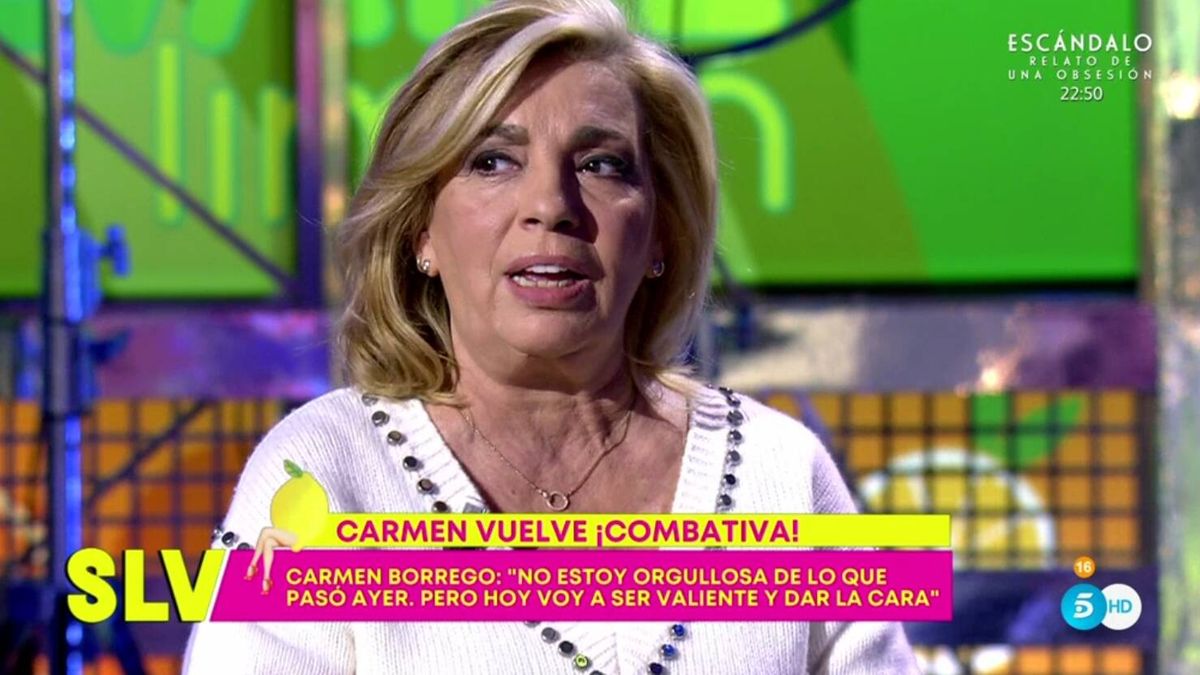 Carmen Borrego se arrastra, una vez más, ante 'Sálvame' y vuelve al programa de Telecinco