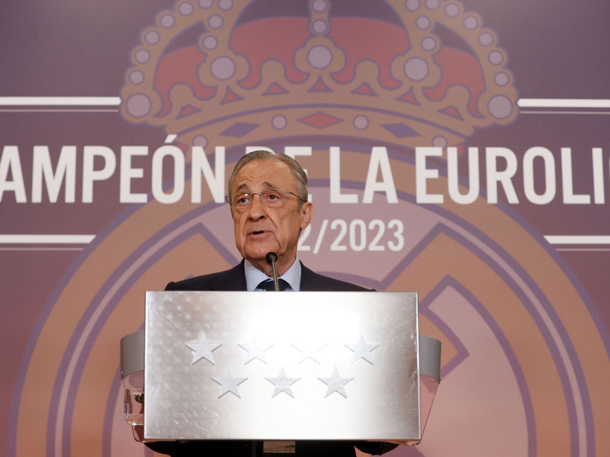 Foto: Florentino Pérez, presidente del Real Madrid. (EFE/Mariscal)