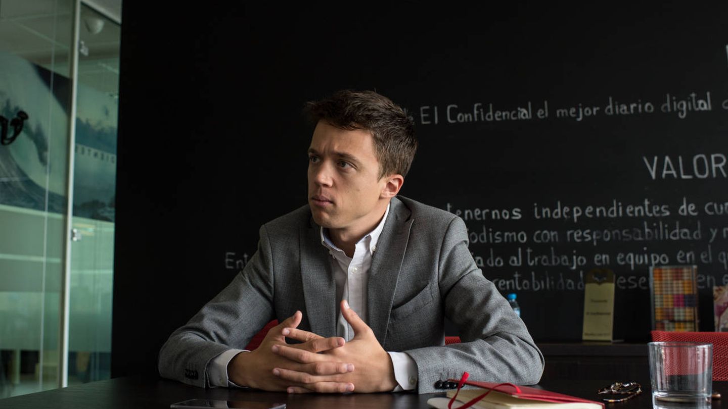 Íñigo Errejón, durante un momento de la entrevista concedida a este medio. (Pablo López Learte)
