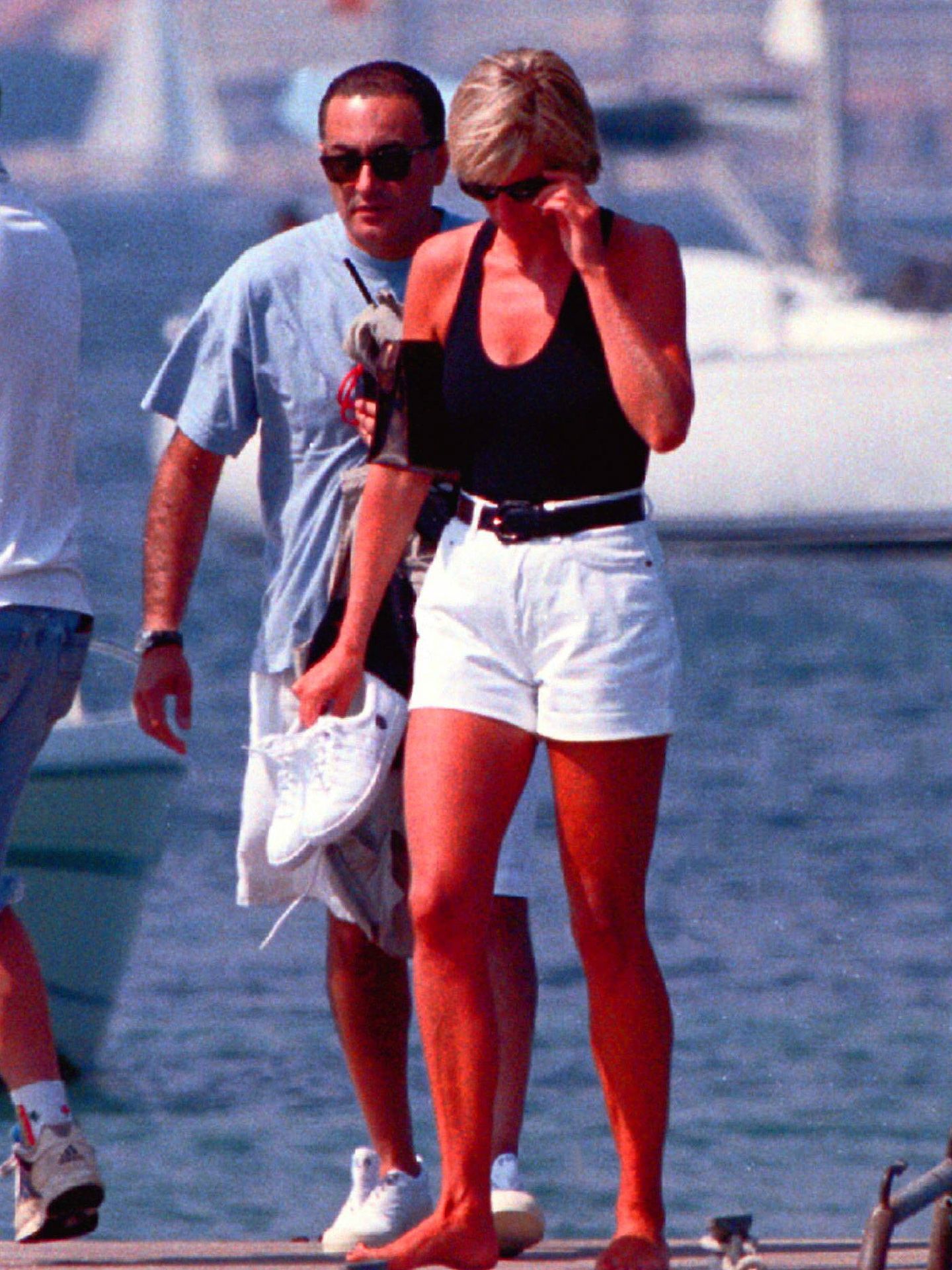 Diana de Gales, junto a Dodi Al Fayed en Saint Tropez. (Cordon Press)