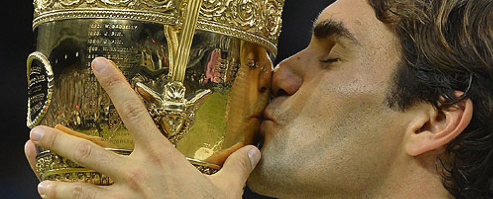 Foto: Federer ya es leyenda: logra la victoria en Wimbledon e iguala el récord de Pete Sampras
