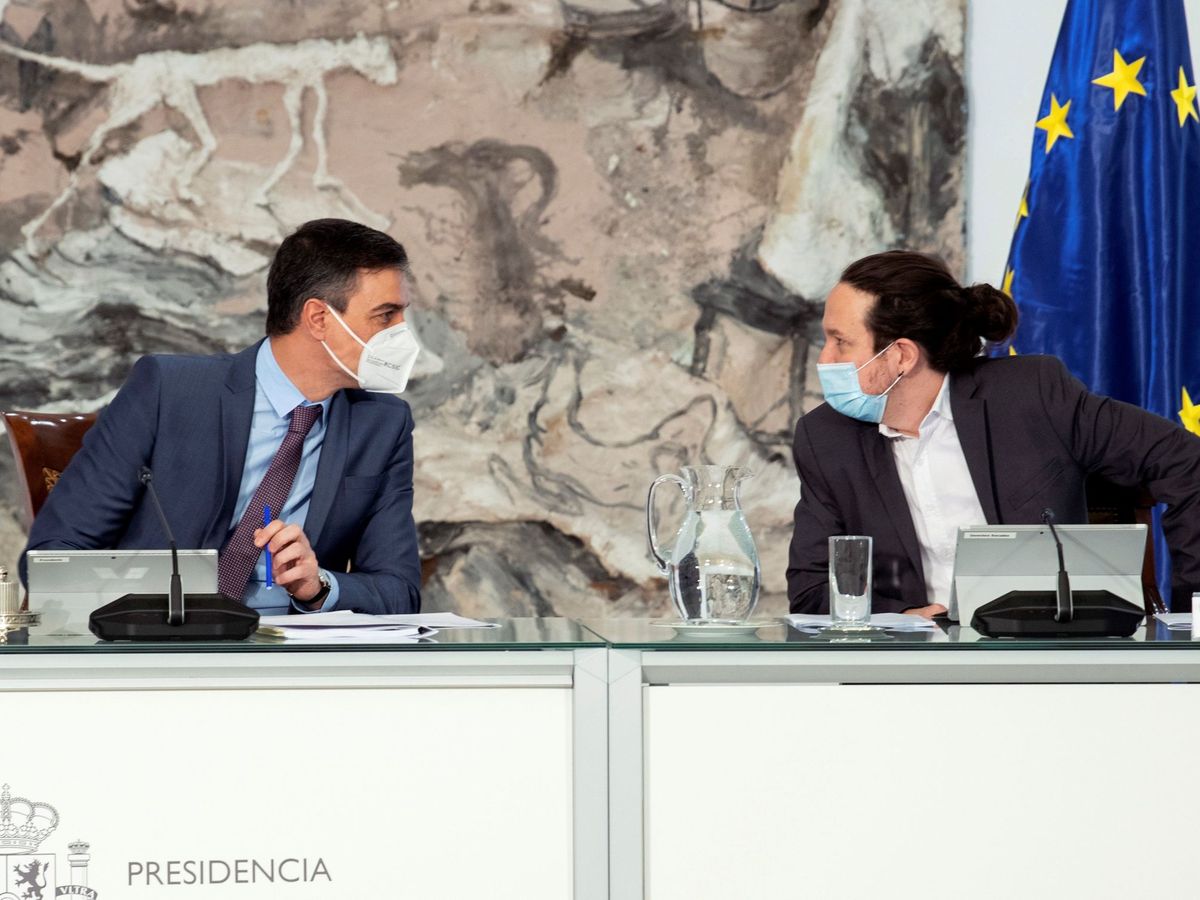 Foto: Pedro Sánchez y Pablo Iglesias, en una foto de archivo. (EFE)