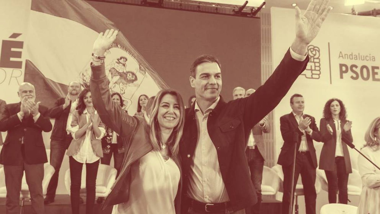 Foto: La presidenta de Andalucía, Susana Díaz, junto al presidente del Gobierno, Pedro Sánchez. (EFE)