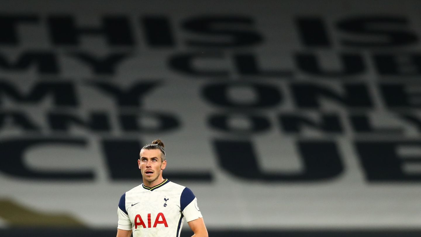 Bale, defendiendo la camiseta del Tottenham. (Reuters)