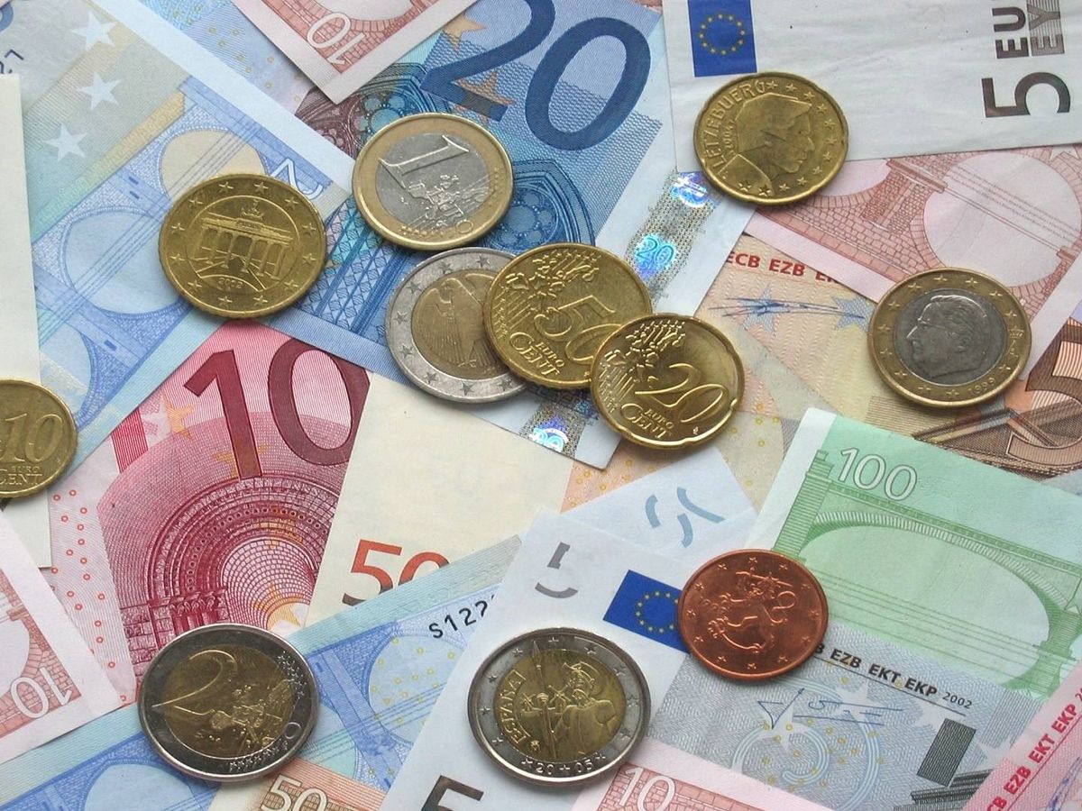 Foto: Billetes y monedas de euros. (CC)