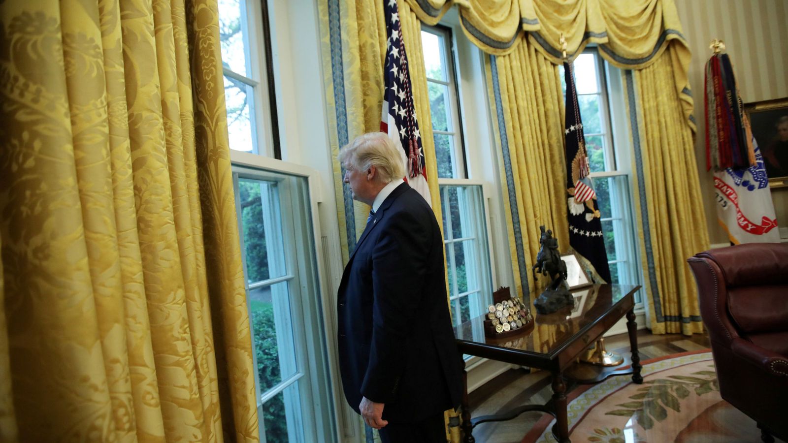 Foto: El presidente Donald Trump en el Despacho Oval de la Casa Blanca, en Washington. (Reuters)