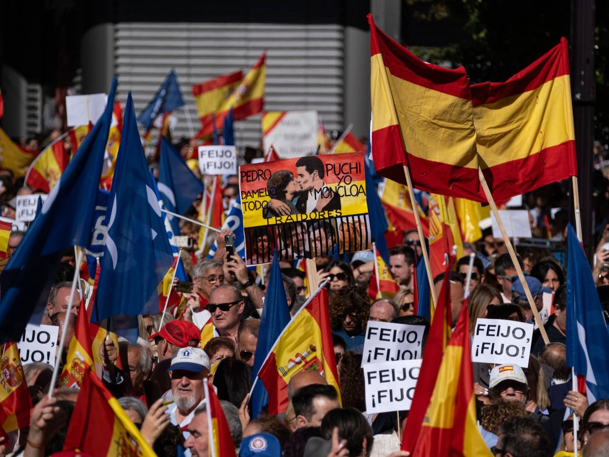 Foto: Acto del PP contra la amnistía el pasado 24 de septiembre en Madrid. (Sergio Beleña)