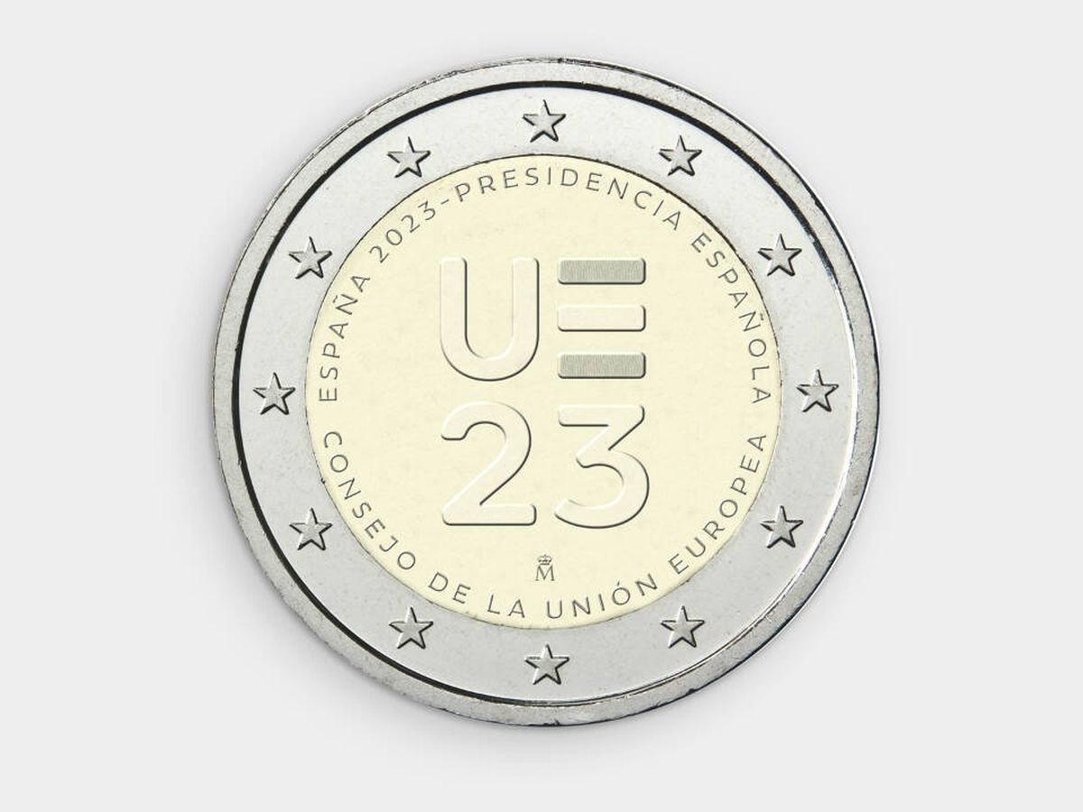 Foto: No es un timo: esta es la nueva moneda de 2 euros que te encontrarás a partir de ahora (Twitter/@eu2023es)