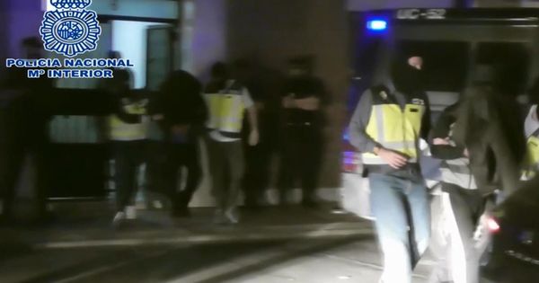 Foto: Imagen tomada de vídeo. La Policía Nacional ha detenido al máximo responsable en España de Muntasir Media. (EFE)