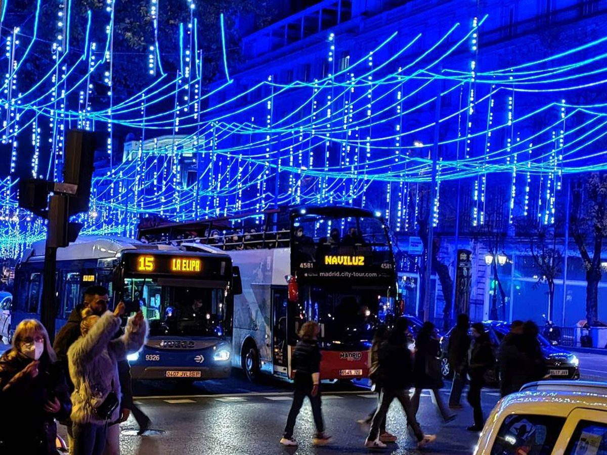 Foto: El autobús Naviluz vuelve a Madrid por Navidad. (Turismo Madrid)