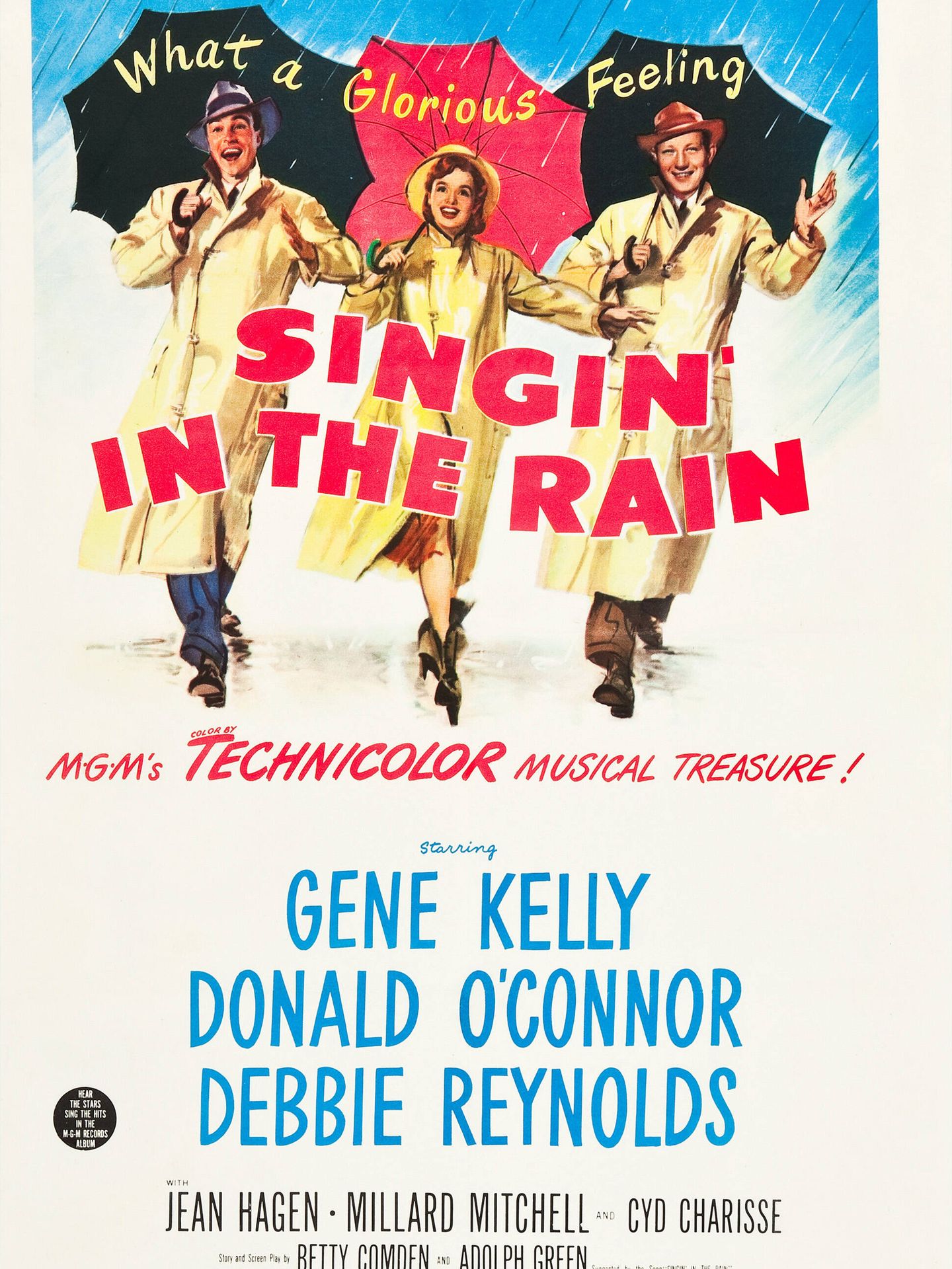 Cartel de 'Singin in the rain'. Gene Kelly y Stanley Donen. 1952.