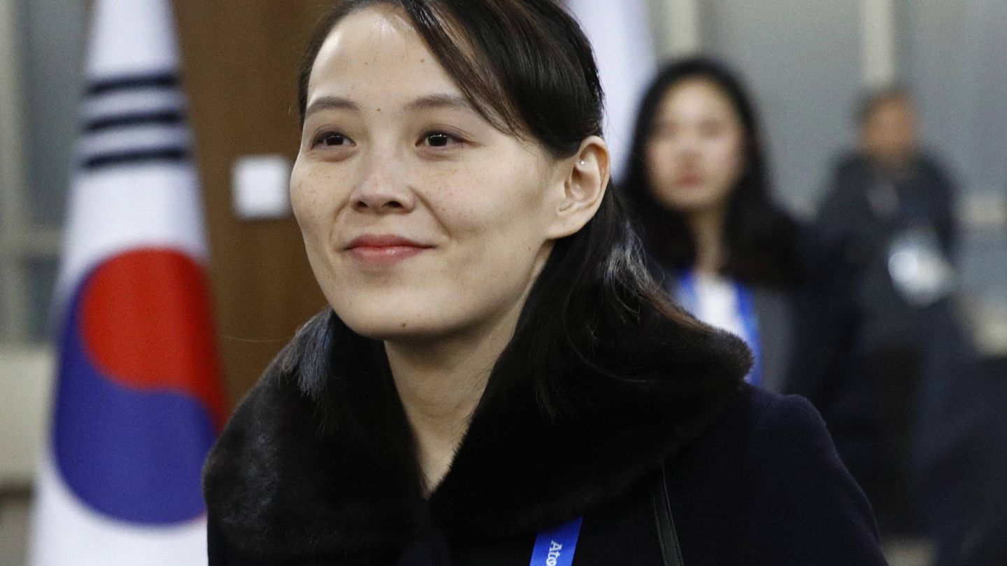  Kim Yo-jong, en la ceremonia de apertura de los JJOO de invierno de 2018. (Getty)