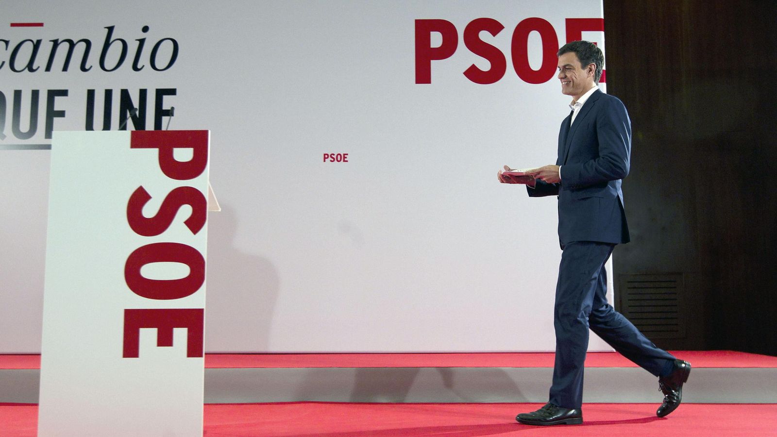 Foto:  El secretario general del PSOE, Pedro Sánchez, momentos antes de su intervención en la reunión del Consejo de Política Federal. (EFE)