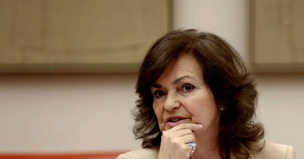 Foto: La vicepresidenta del Gobierno, Carmen Calvo, el pasado 30 de agosto en el Congreso. (EFE)