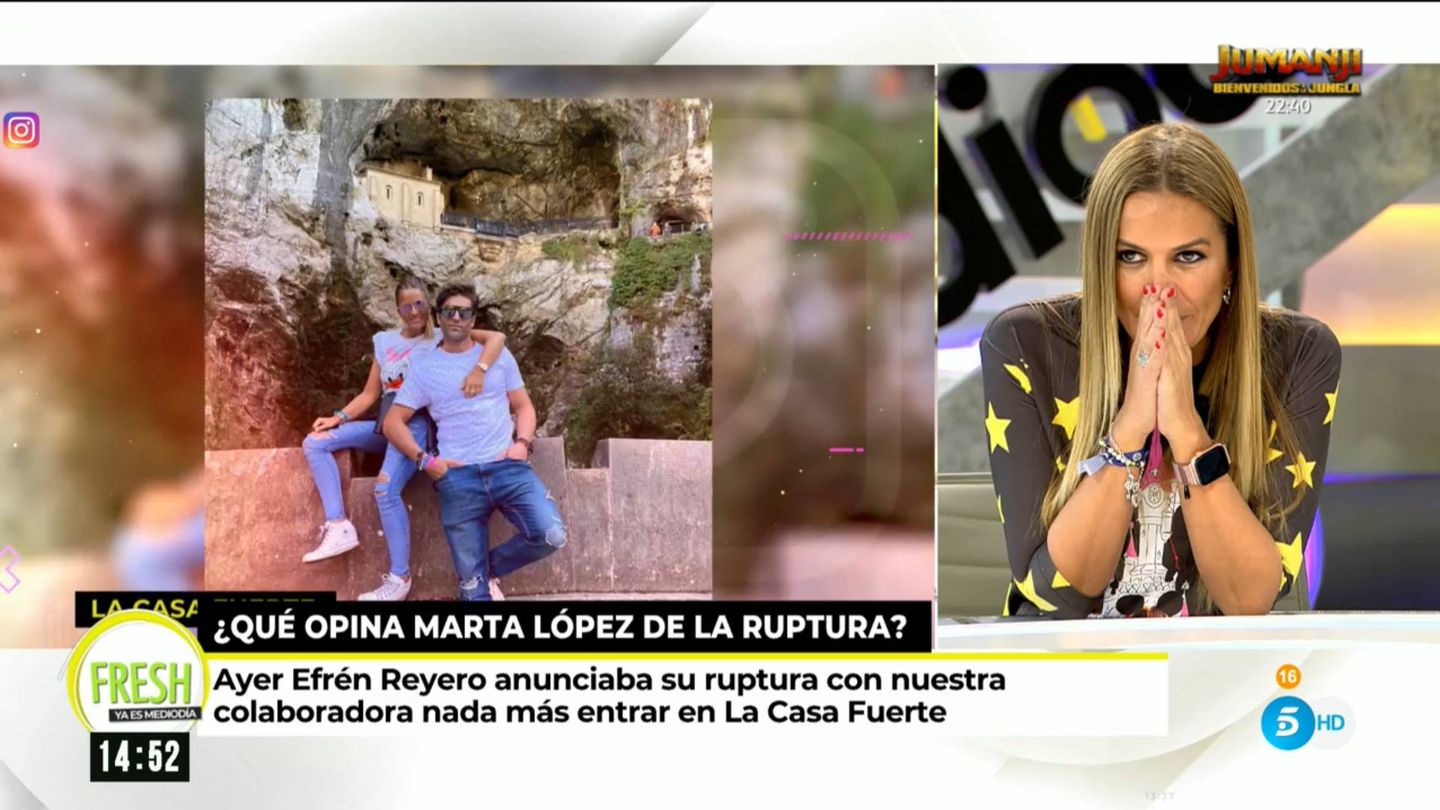 Marta López, en 'Ya es mediodía'. (Mediaset España)