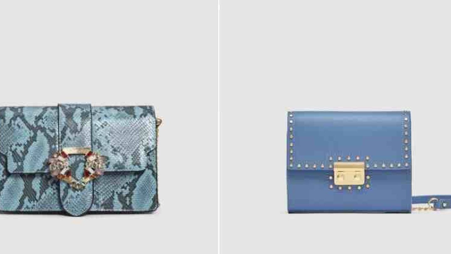 Bolso de Mango (35,99 euros) y bandolera de Zara (19,99 euros), ambos de nueva colección. 